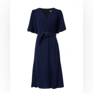 SHOSHANNA Esmeralda Navy Stretch Crepe Dress size 8